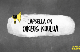 Lapsella on oikeus kuulua
