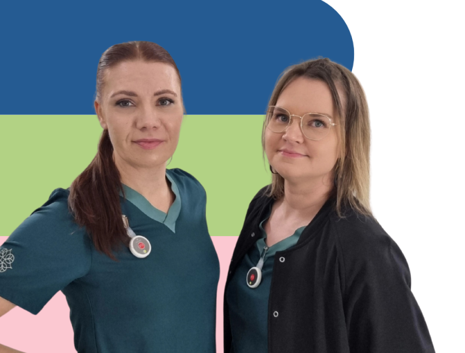 Hyvaks-lähettiläät Jonna ja Nina