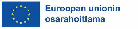Logo: Euroopan unioinin osarahoittama.